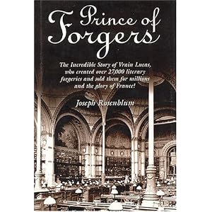 The Prince of Forgers by Henri Leonard Bordier, Emile Mabille, and Joseph Rosenblum