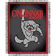 Cincinnati Bearcats NCAA Triple Woven Jacquard Throw (019 Focus) (48x60")"
