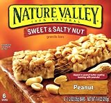 Nature Valley Sweet & Salty Nut Granola Bars, Peanut, 6-Count Boxes (Pack of 12)