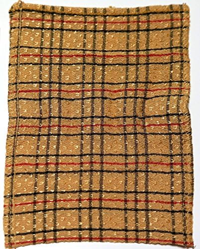 Zombie Workers Premium Check Pattern Korean Exfoliating Scrub Bath Mitten 5pcs - Medium Friction / Medium Size 13 cm x 17 cm ( 5.11 inch x 6.71 inch )