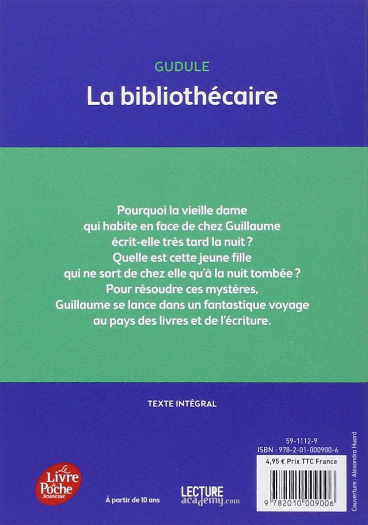 La Bibliothécaire Gudule Fiche De Lecture