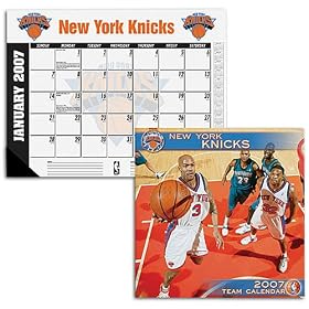 JF Turner New York Knicks 2007 Wall and Desk Calendar Set