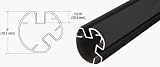 CRL AWS 3 Diameter Round 135 Degrees Black 48 Post Only