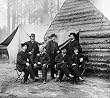 Clerks at Union Headquarters, Brandy Station, Virginia, 1864 - 16x20-inch Photographic Print from the Library of Congress Collection