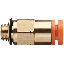 SMC KQ2H PBT One-Touch Tube Fitting, Adapter, Tube OD x UNF Male with Brass Threads