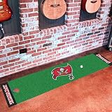 NFL Tampa Bay Buccaneers Golf Practice Putting Green Rug Runner 18" x 72"