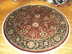Handmade Indian Jaipur Agra Rug 9'10"x9'10"