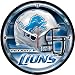 Detroit Lions Round Clock