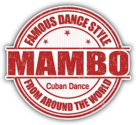 Mambo Cuban Dance Grunge Stamp Car Window Bumper Decal Vinyl Sticker 5'' X 5''