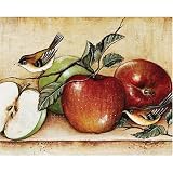 Magic Slice Non-Slip Flexible Cutting Board, Gourmet Size 12 x 15, Apples & Warblers by Carter Brown