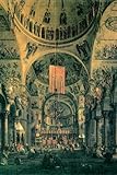 Canvas Print, Interior of St. Marks Church, Venice - 12x18