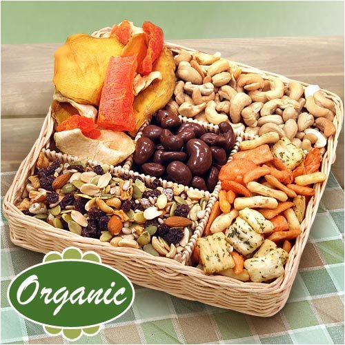 Organic Thankful Thoughts Basket by GotFruit.com