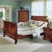 Queen Homelegance Bastille Sleigh Bed in Cherry Finish