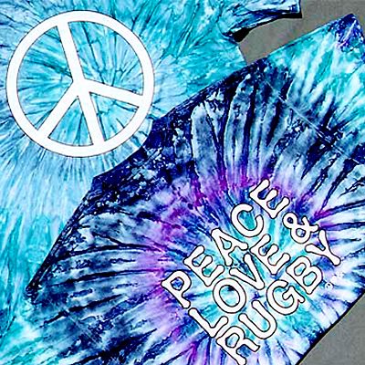 Peace Love and Rugby - rugby tshirt