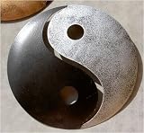 Produkt-Bild: WANDDEKO YIN & YANG EISEN WANDBILD FENG SHUI WETTERFEST SILBER - SCHWARZ