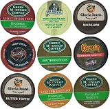 18 Pack - Limited Edition Holiday Flavors Coffee Variety Pack of K-Cups for Keurig Brewers - Butter Toffee, Pumpkin Spice, Hazelnut, Kahlua, Pecan, Irish Cream, Gingerbread, White Chocolate Mint and Mudslide flavored from Timothys, Gloria Jeans, Van Houtte and Green Mountain Coffee
