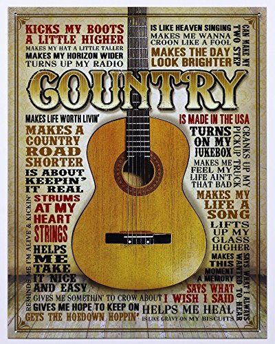 Country - Made in America Tin Sign 13 x 16in