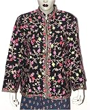 Womens Jacket Wool Fabric Hand Embroidery Evening Dress Handmade in Kashmir Size L