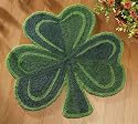 Shamrock Leaf Green Area Rug By Collections Etc