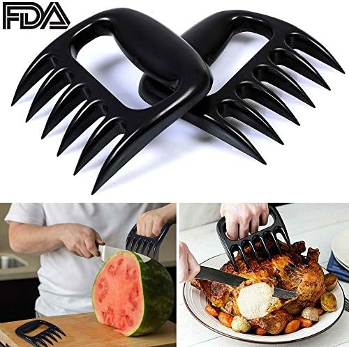 YTCOM Kitchen Utensils Barbecue Tools Meat Handler Forks with Bear Claws Pork Floss Maker