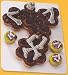 Scary Skeleton Halloween Cupcake Cake Topper Set