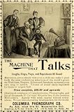 1896 Ad Antique Columbia Horn Phonograph Entertainment Record Player Dancing - Original Print Ad