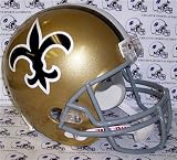 New Orleans Saints 1967-1975 Throwback Riddell Full Size Deluxe Replica Football Helmet