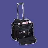 Soft Computer Case,w/Wheels,Retract. Hdle,17