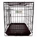 Pet Supplies : 48" GoGo Spring Latch Double Door Black Epoxy Folding Wire Crate