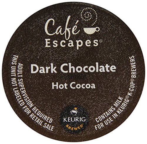 Cafe Escapes Dark Chocolate Hot Cocoa K-Cups-6.35Oz Box