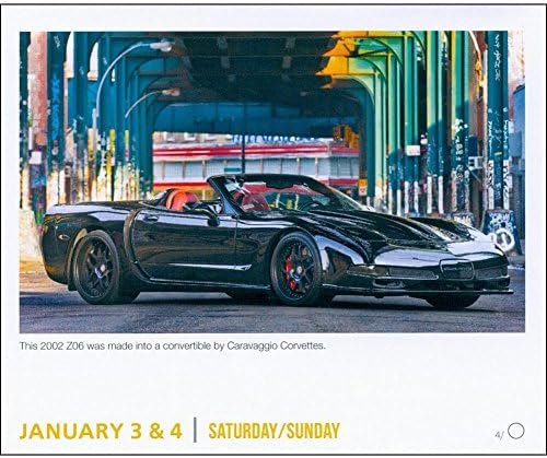 2015 CORVETTE Car-A-Day /Boxed/ Desk Calendar with BONUS HOT WHEEL TOY CAR