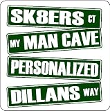 Personalized Metal Street Signs(Add custom text), 6" X 24"