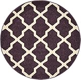 UPC 889919000024 product image for Modern Geometric 3-Feet by 3-Feet (3' x 3') Round Trellis Purple Contemporary Ar | upcitemdb.com