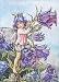 Ceramic Sensations Wall Tile ~ Canterbury Bell Flower Fairy