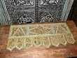 Vegas gold Beads Sari Toran Wall Tapestry Topper Valance Free Shipp