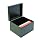 STEELMASTER Steel Card File Box, Fits 6 x 9 Index Cards, 900 Card Capacity, 9 x 7 x 8.5 Inches, Black (263869BLA)