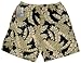 Men's Swim Trunks - Tropical Pineapple Leaf Elastic Waist Drawstring Micro Polyester Hawaiian Aloha Pocket Shorts