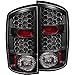 Anzo USA 311018 Dodge Ram Black LED Tail Light Assembly - (Sold in Pairs)