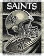 New Orleans Saints Spiral Series Jacquard Throw Blanket - NFL Football Fan Shop Team Merchandise