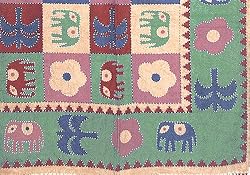 Bedroom Accessories Cotton Block Print Bedspread Size Queen (bcov492)