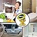 Imanom Car Phone Holder Magnetic Cell Phone Kit 360 Degrees Phone Dashboard Holder Car Mount Smartphone Mount Phone Holder GPS Mount Holder Magnetic Mount (Gold)