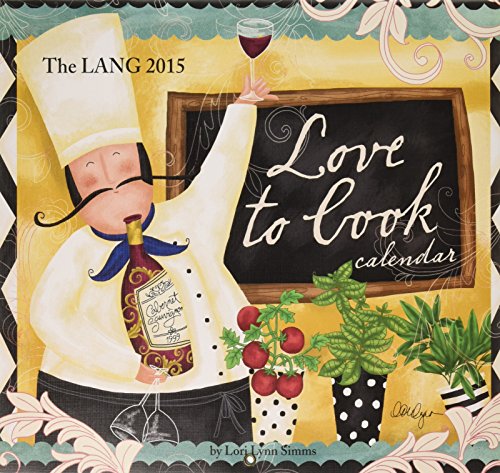 Lang January to December, 13.375 x 24 Inches, Perfect Timing Love to Cook 2015 Wall Calendar by LoiLynn Simms (1001827)