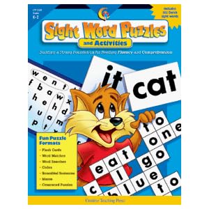 Click to buy <br>Sight Word Games:  SIGHT WORD PUZZLESfrom Amazon!