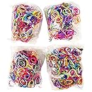 BlueDot Trading 2400-Piece Multicolor Rubber Band Kids Craft with Rainbow&nbsp;Bracelet Kit Refill Pack