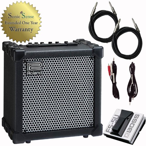 Roland Cube-40XL Guitar Amplifier with Cables and Foot Switch