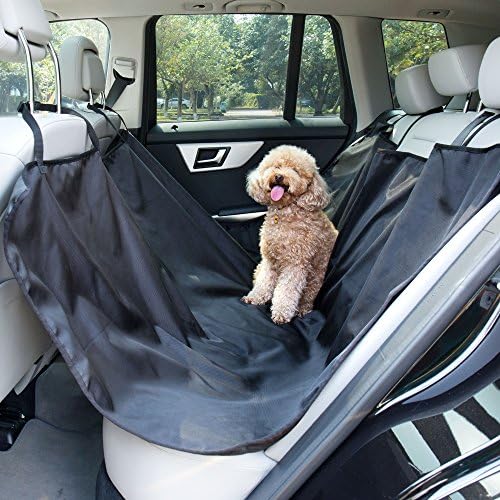 PetsCheer Waterproof Pet Seat Cover for Cars and SUV with Seat Anchors Lifetime Warranty (Black)
