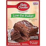 Betty Crocker Low Fat Fudge Brownie Mix, 20.5-Ounce Boxes (Pack of 12)