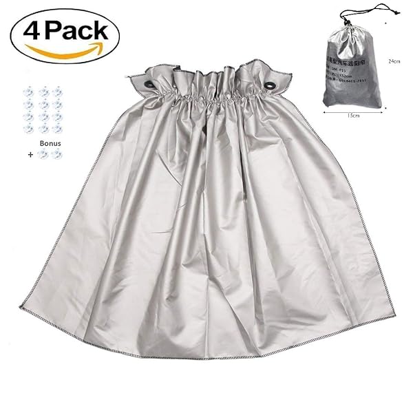 Car Curtains 2 Set Adjustable Rear Side Window Curtain 27 56 X