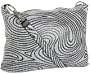 Whiting & Davis Graphix Slouchy Cross-Body,Black White,one size