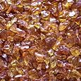 Fireplace Glass Rocks, AMBER, 10 LBS